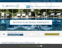 Tablet Screenshot of hotelmaddalena.com